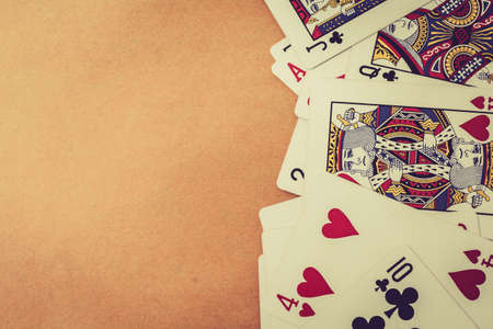 Playing cards backgroundの写真素材