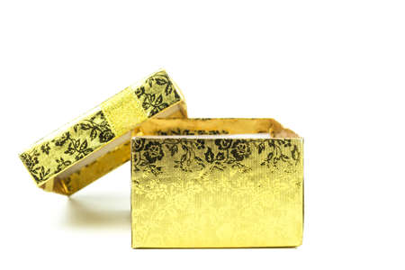 Gift box isolated on white backgroundの写真素材
