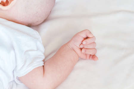 New born baby hand