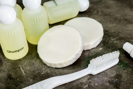 Amenities kit in bathroom