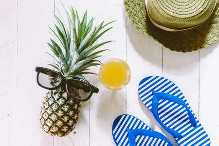 Pineapple and sunglasses - Summer holiday