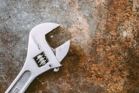 Steel adjustable wrenchの写真素材