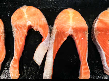 Fresh salmonの写真素材