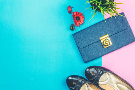 Outfit of casual and woman fashionの写真素材