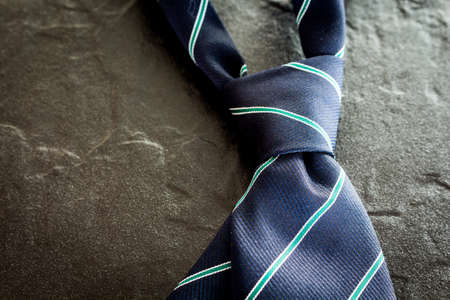 Neck tie on black backgroundの写真素材