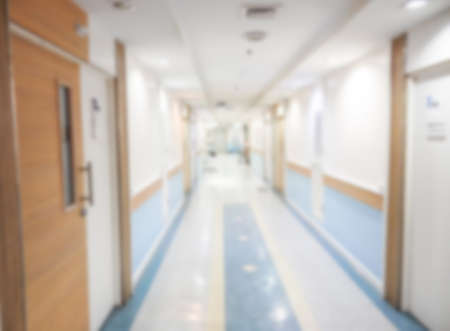 Abstract blur hospital interior for backgroundの写真素材