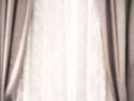 Defocused curtain window backgroundの写真素材