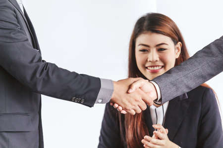 Handshake of business partnersの写真素材