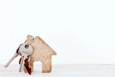 Small model house with key