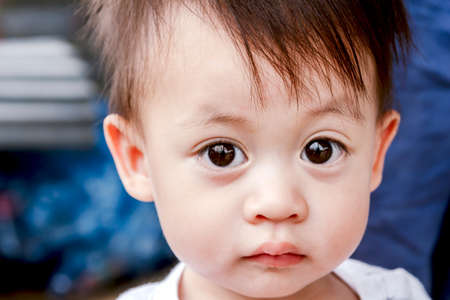 Portrait of Little baby boyの写真素材