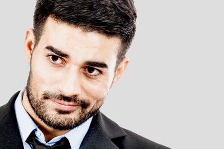 Portrait of handsome man smiling の写真素材