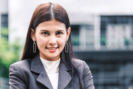 Portrait of a professional business womanの写真素材
