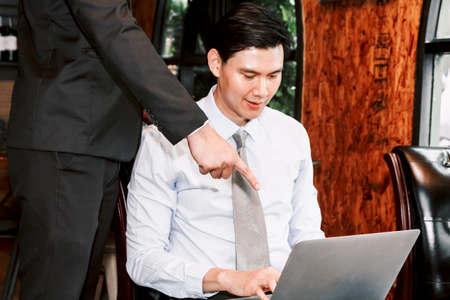 Image two business partners working togetherの写真素材