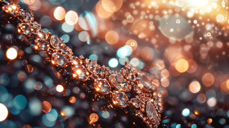 abstract background with bokeh defocused lights and glitteringの素材