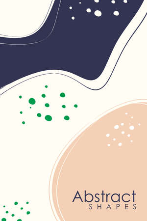 Abstract contemporary aesthetic background with desert, mountains, Sun. Earth tones, burnt orange, terracotta colors. Boho wall decor. Mid century modern minimalist art print. Organic shape Vectorのイラスト素材