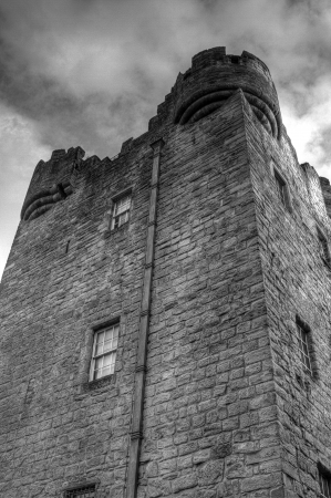 Pic of Alloa Tower in Blackn and White, Scotland, UKのeditorial素材