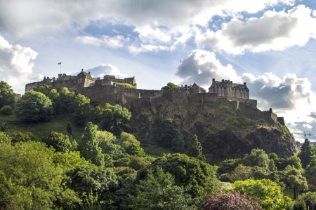 Edinburgh Castle in the afternoon Sun, Scotlandの写真素材