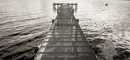Shot of a Pier at Lochernhead in Scotland