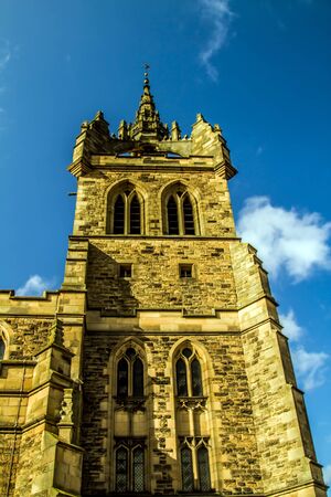 Shot of a Church Tower in Perth Scotlandの写真素材