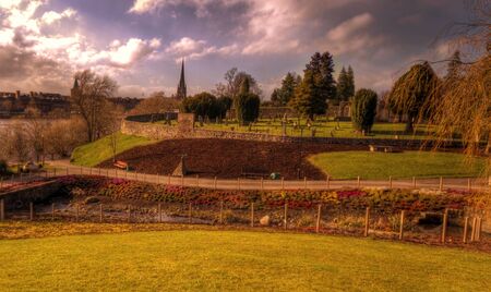 A shot of Perth in Scotland in Springの写真素材