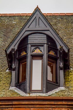 A shot of an Old Victorian Window in Perth Scotlandの写真素材