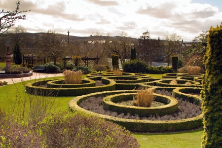 A shot of a Hedge Maze in Garden in Perthの写真素材
