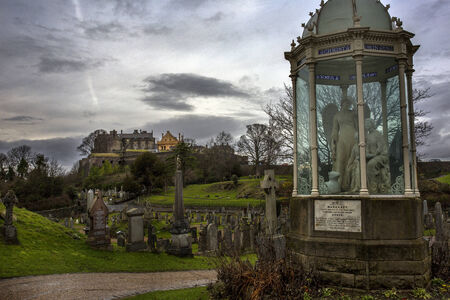 Stirling Castle Graveyard on a  Gloomy eveningのeditorial素材