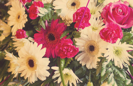 A shot of a Vintage floral arrangementの写真素材