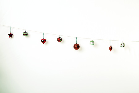 A shot of some cute Christmas bobblesの写真素材