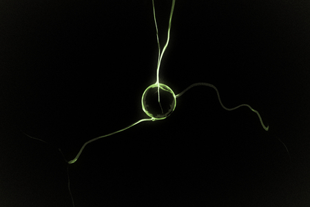 Abstract electrical currentの写真素材