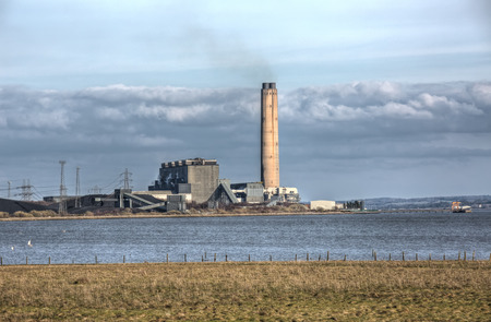 A shot of Longannet power stationの写真素材