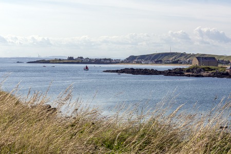 pretty sunset shot over Elie Coastline, Fife Scotlandの写真素材