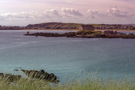 Stunning coastline in Elie, Fife, Scotlandの写真素材