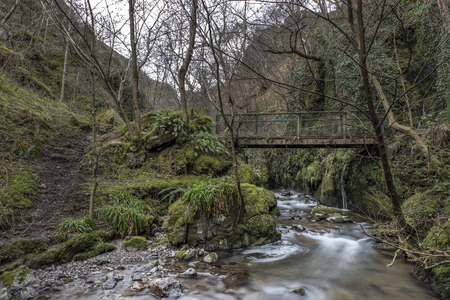 Shot of an old Bridge, Alva Glen Scotlandの写真素材