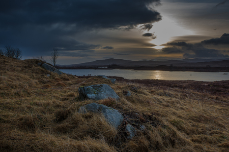 Sunrise in Scotlandの写真素材
