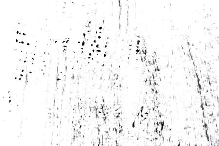 Abstract drops and smears of black acrylic paint isolated on a white background.の写真素材