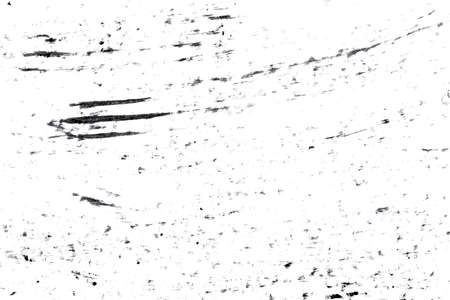 Abstract drops and smears of black acrylic paint isolated on a white background.の写真素材