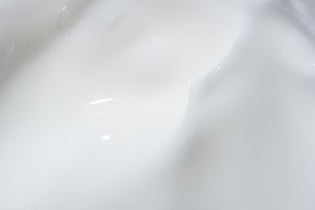 White skin care cream texture. Close up.の写真素材