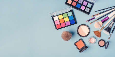 A set of different cosmetics for make-up.の写真素材