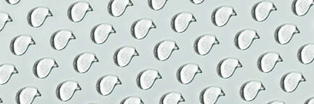 Transparent hyaluronic acid gel on a gray background.の写真素材