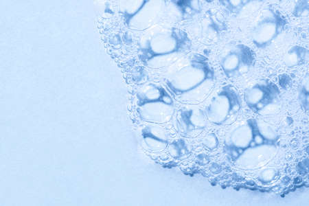 Texture of soap, shower gel or shampoo foam.の写真素材