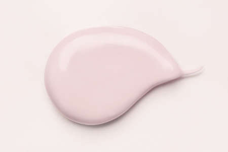 Pink smear of cosmetic clay or cream.の写真素材