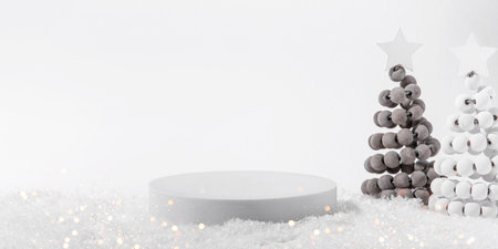 Cosmetic background for Christmas and winter holiday.の写真素材