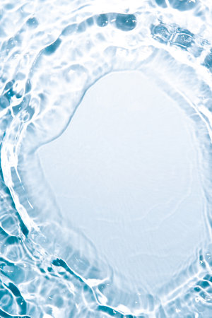 The texture of water on a white background.の写真素材