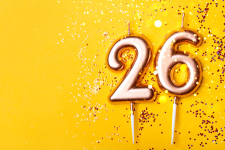 26 years celebration. Greeting banner.の写真素材