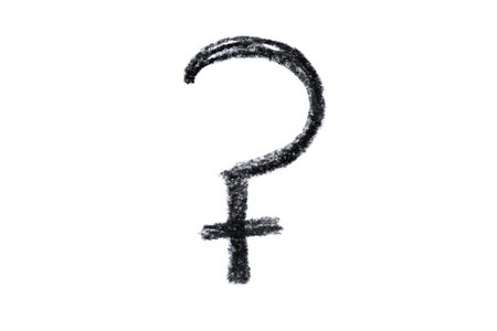 A hand-drawn Ceres symbol in black pencil on a white backgroundの写真素材