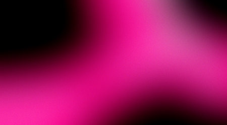 A vibrant gradient background with vibrant pink hues blending seamlessly into black. Banner with grain textureの写真素材