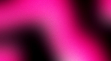 A vibrant gradient background with vibrant pink hues blending seamlessly into black. Banner with grain textureの写真素材