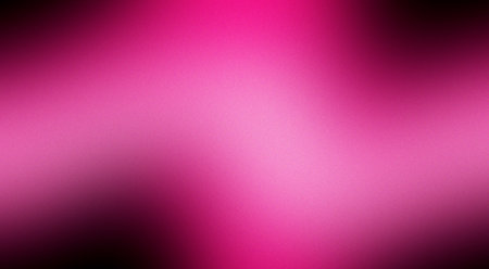 A vibrant gradient background with vibrant pink hues blending seamlessly into black. Banner with grain textureの写真素材