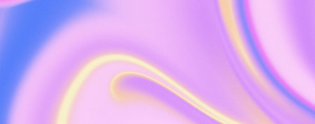Bright gradient background with light pink, blue and yellow shades. The design is perfect for banners, posters, headlines and covers.の写真素材